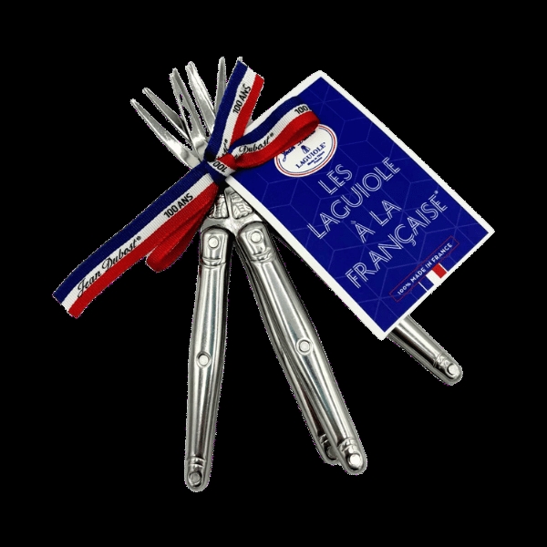 Picture of Jean Dubost JD05-0424.SS Cocktail Fork&#44; Stainless Steel - 4 Piece
