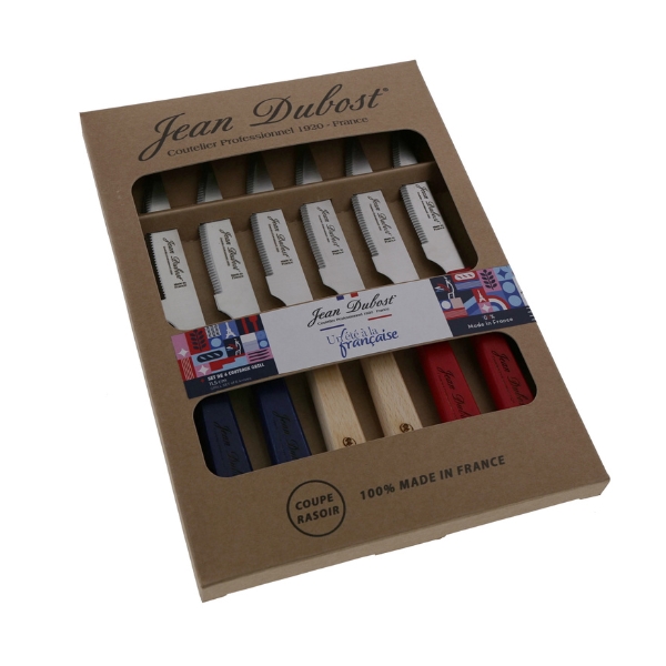 Picture of Jean Dubost JD98-2365.PAR Beech Wood Knives&#44; Paris - 6 Piece