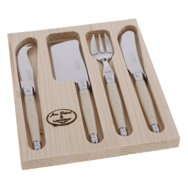 Picture of Jean Dubost JD61674.IVO Cheese Set, Ivory - 4 Piece