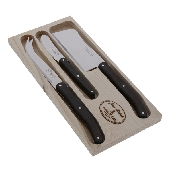 Picture of Jean Dubost JD97327.WW Cheese Set, Wenge Wood - 3 Piece