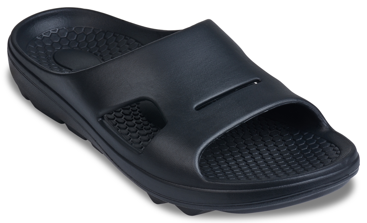 2024407 Mens Fusion 2 Slide Sandal, Black - Size 7
