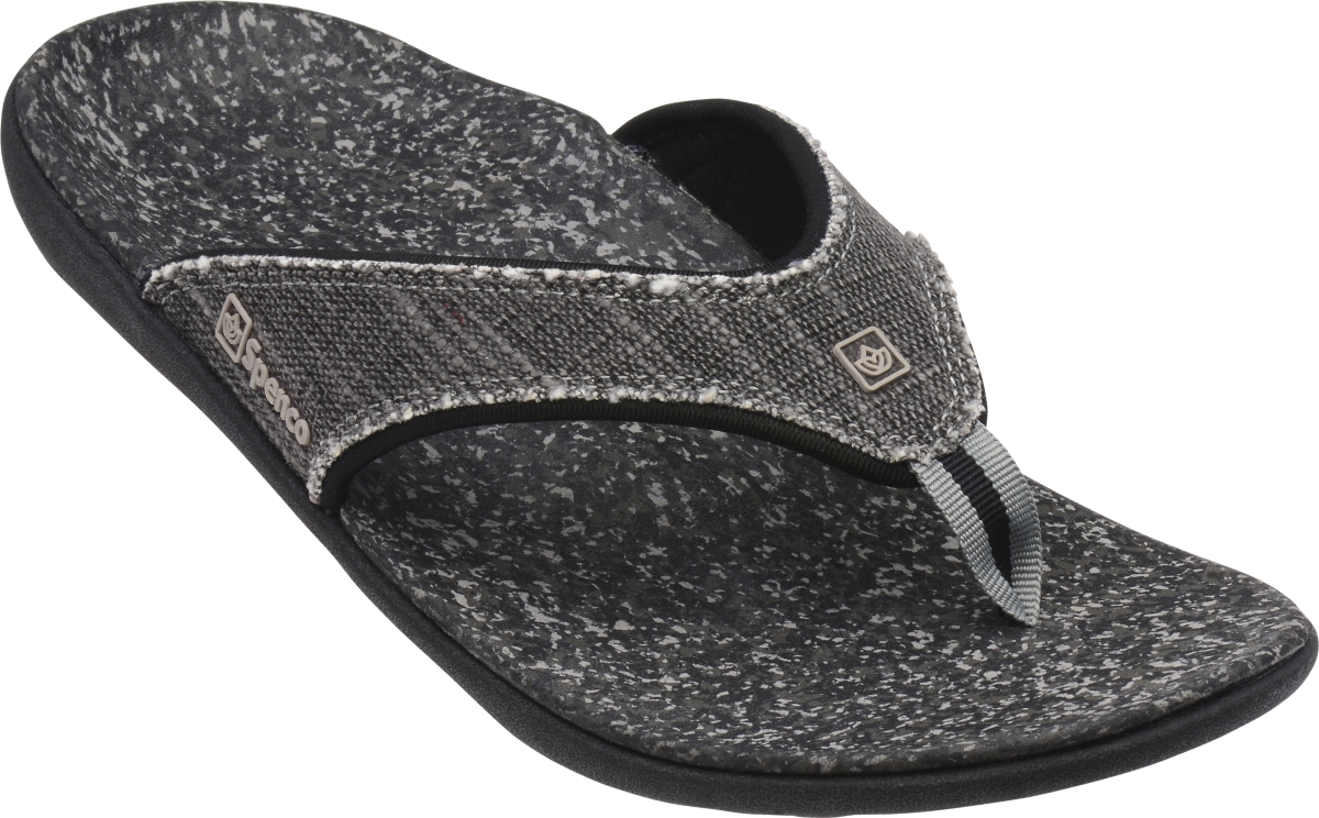 3953507 Mens Yumi Canvas Sandal, Black - Size 7