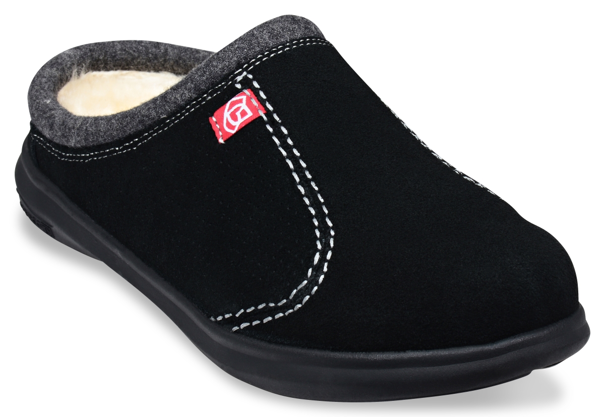 3939408 Mens Supreme Slide Mule Shoes, Black - Size 8