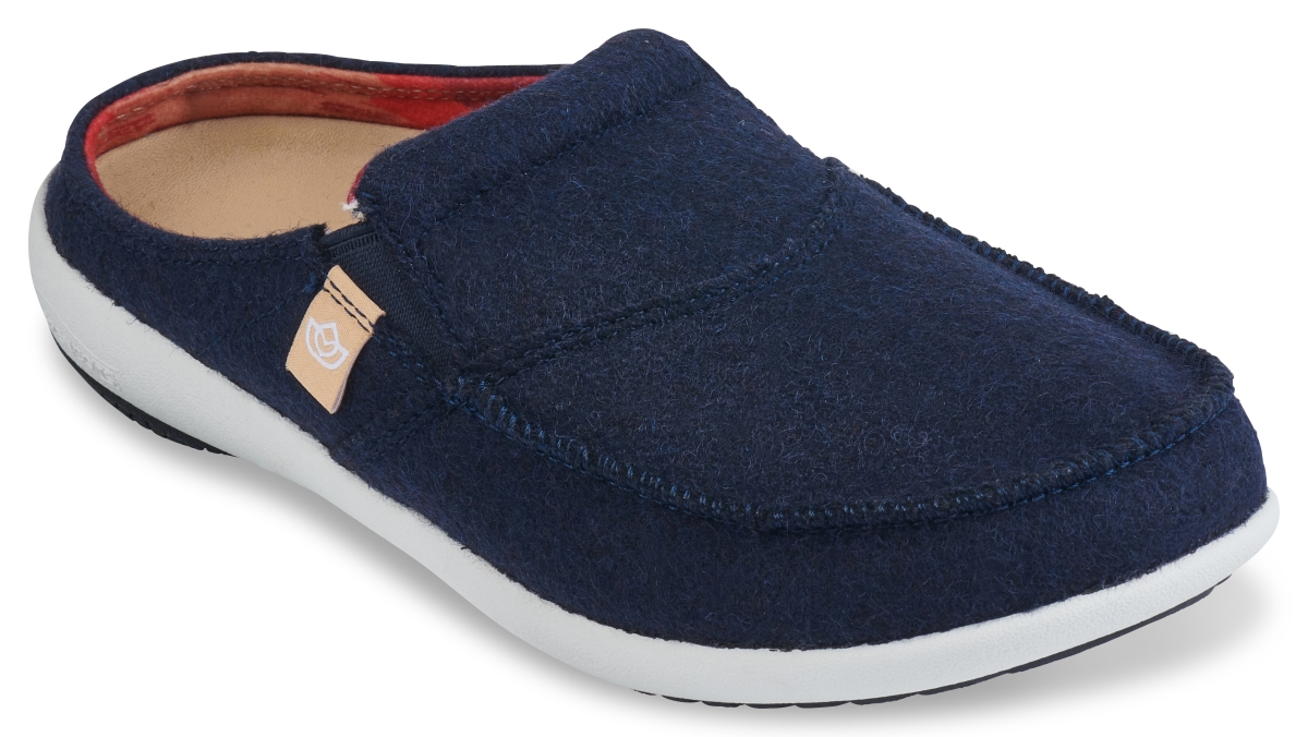 2006410 Womens Siesta Slide Urban Woolie Sandals, Navy - Size 10