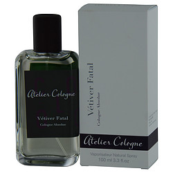 Picture of Atelier Cologne 270399 Vetiver Fatal Cologne Absolue Pure Perfume with Removable Spray Pump - 3.3 oz