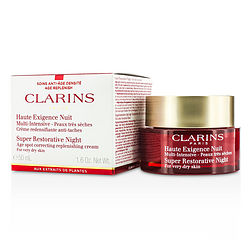 Picture of Clarins 267517 Super Restorative Night Age Spot Correcting Replenishing Cream for Very Dry Skin - 50 ml & 1.6 oz