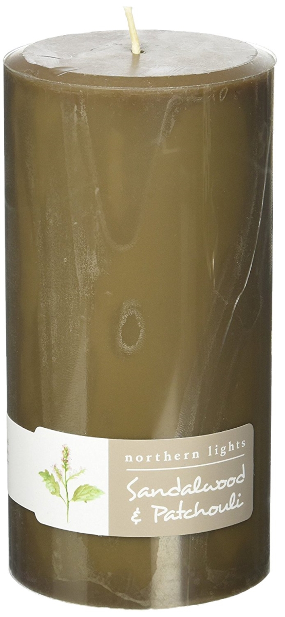 Picture of Sandalwood & Patchouli 299166 Sandalwood & Patchouli One Pillar Candle - 3 x 6 in.