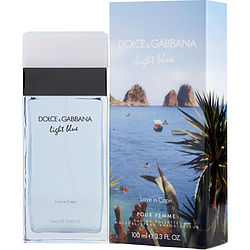 Picture of Dolce & Gabbana 297055 Light Blue Love In Capri Eau De Toilette Spray - 3.3 oz
