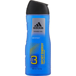 Picture of Adidas 324219 13.5 oz Sport Energy 3 in 1 Face & Body Shower Gel by Adidas for Men