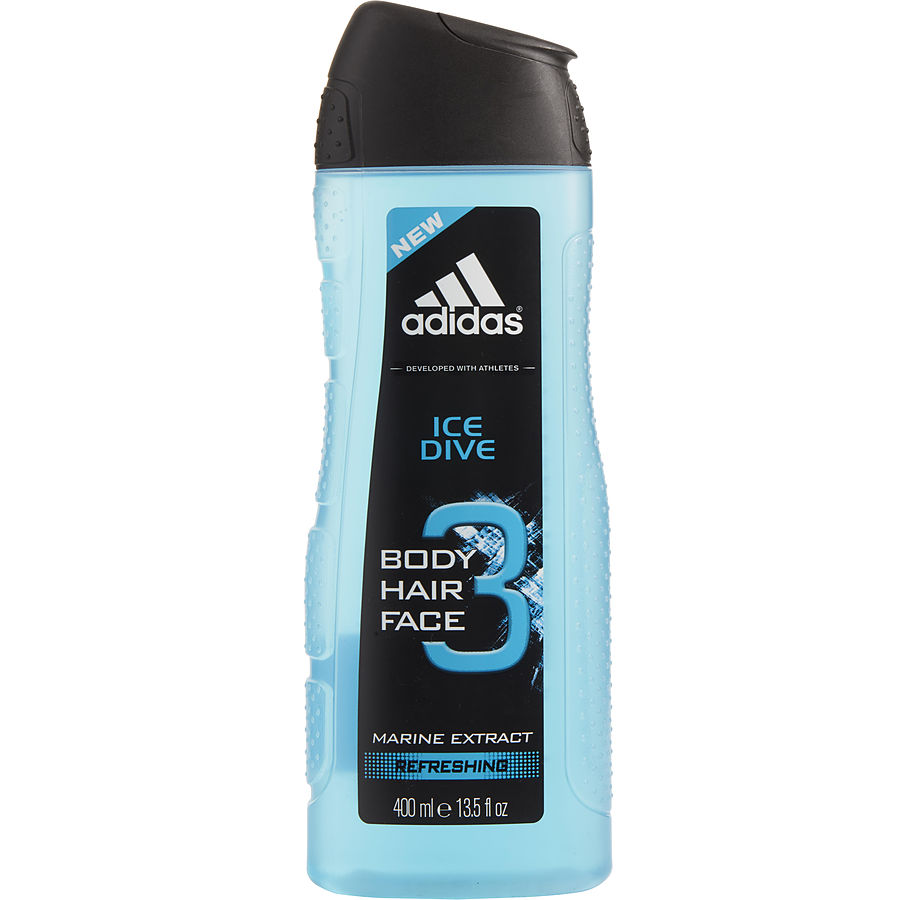 Picture of Adidas 313030 13.5 oz Ice Dive 3 Body&#44; Hair & Face Shower Gel by Adidas for Men