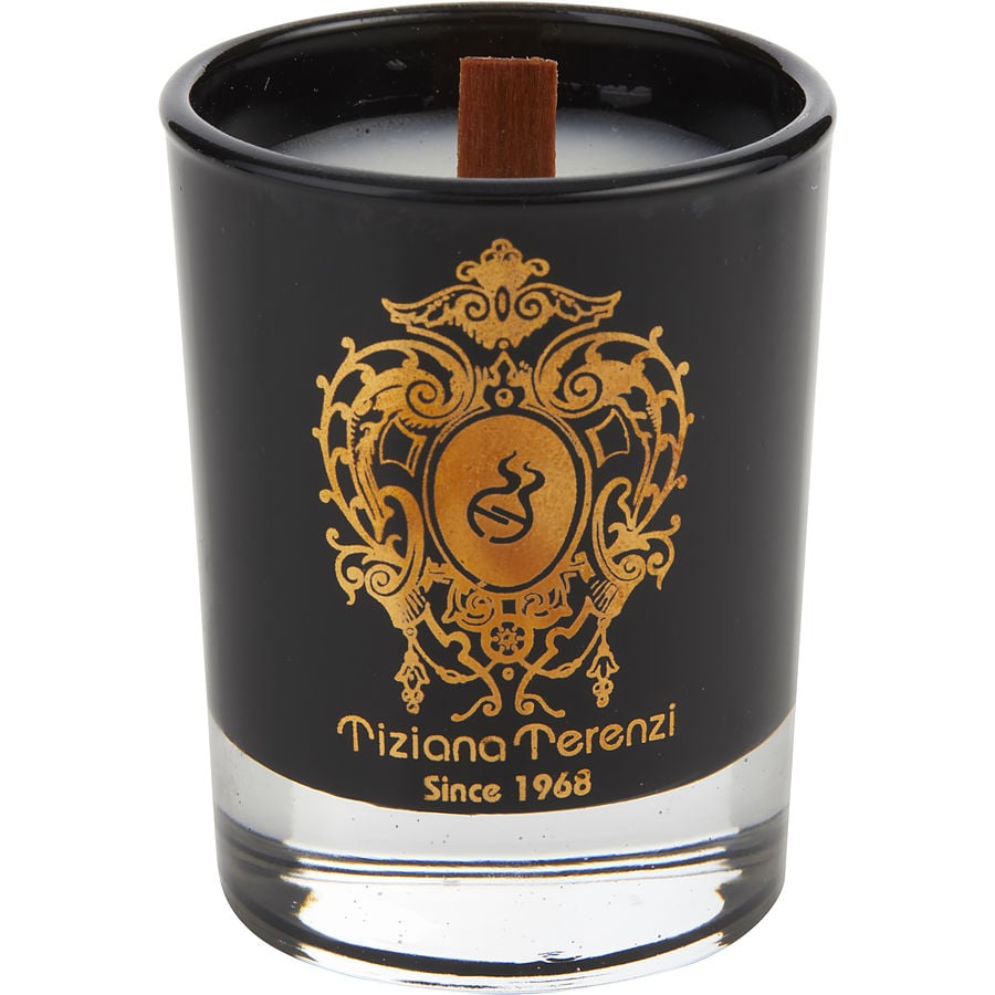 Picture of Tiziana Terenzi 325395 1.4 oz Almond Vanilla Scented Black Glass Candle by Tiziana Terenzi for Unisex