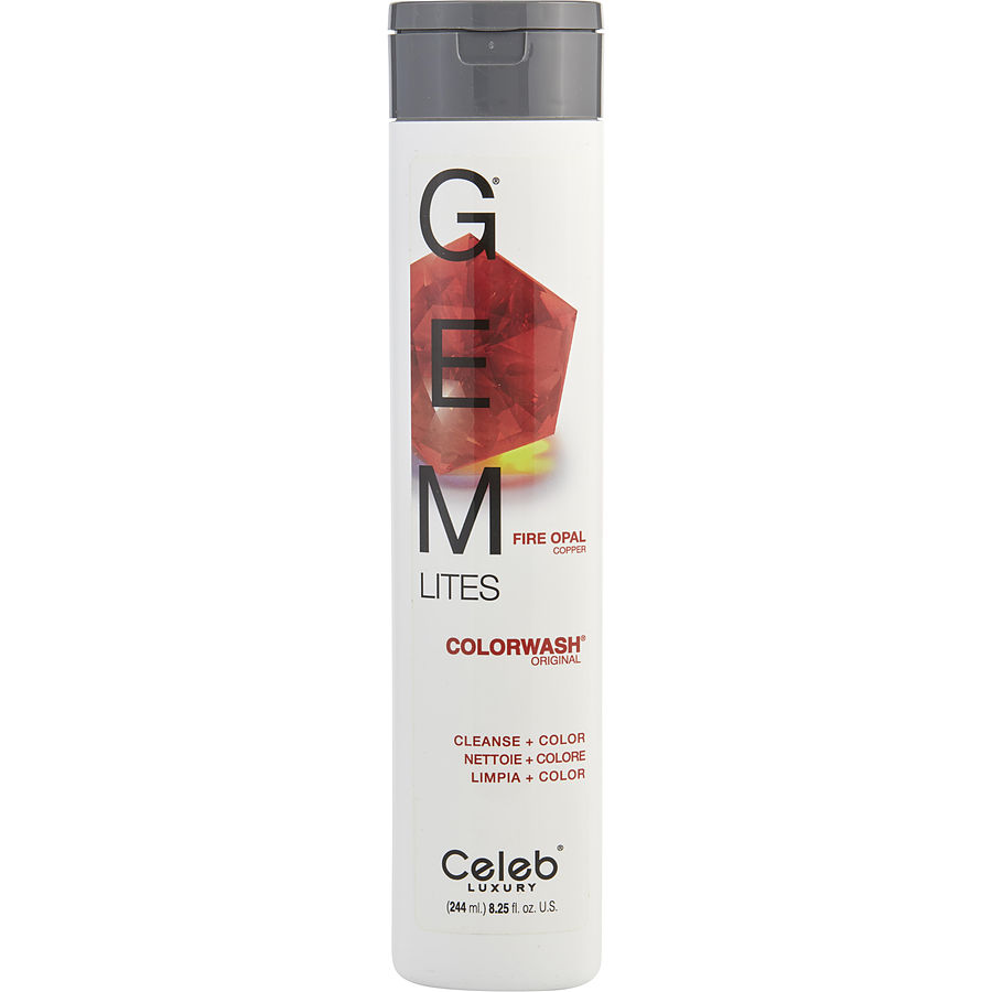 Picture of Celeb Luxury 335994 8.25 oz Unisex Gem Lites Colorwash Fire Opal Shampoo