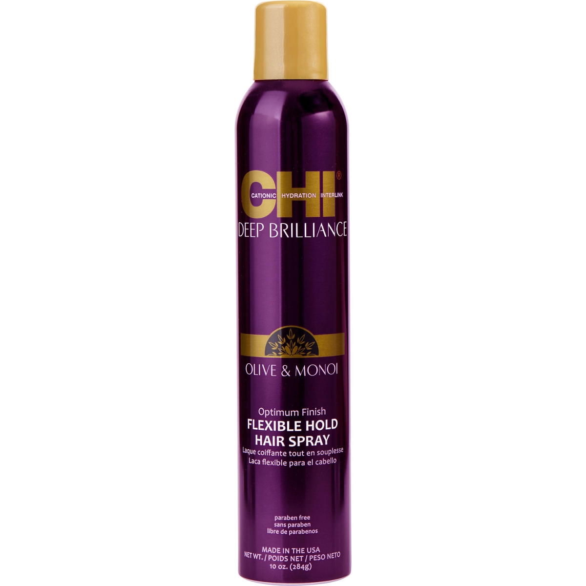 Picture of CHI 336721 10 oz Unisex Deep Brilliance Olive & Monoi Optimum Finish Flexible Hold Hair Spray