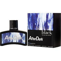 349534 3.4 oz Black is Black After Dark Eau de Toilette Spray for Men