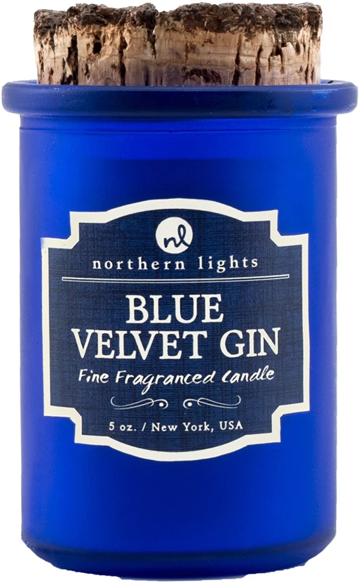 Picture of Northern Lights 353905 5 oz Blue Velvet Gin Scented Spirit Jar Candle for Unisex