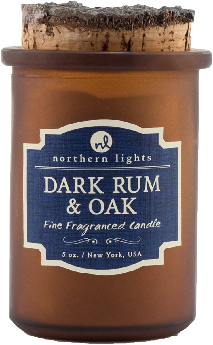 Picture of Northern Lights 353888 5 oz Dark Rum & Oak Scented 35-Hours Spirit Jar Candle for Unisex