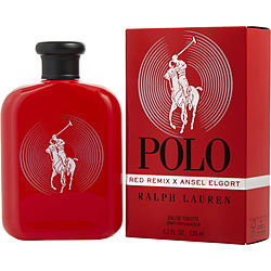 353630 4.2 oz Ansel Elgort Edition Polo Red Remix Eau De Toilette Spray for Men -  Ralph Lauren, 550146