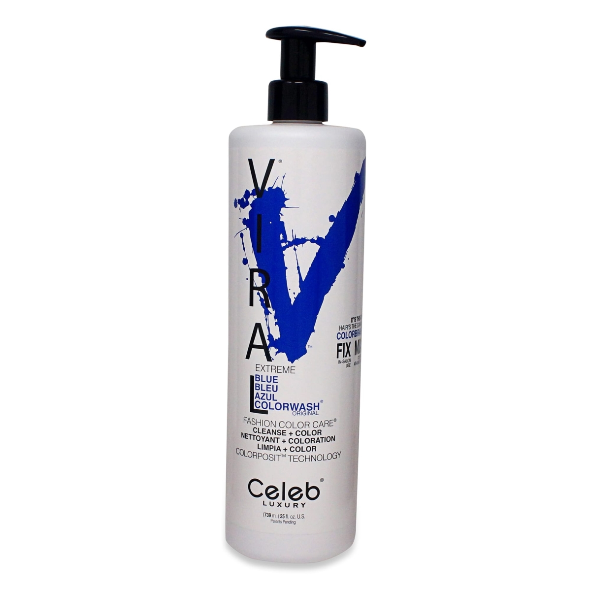 Picture of Celeb Luxury 378252 25 oz Unisex Viral Colorwash Extreme Blue Shampoo