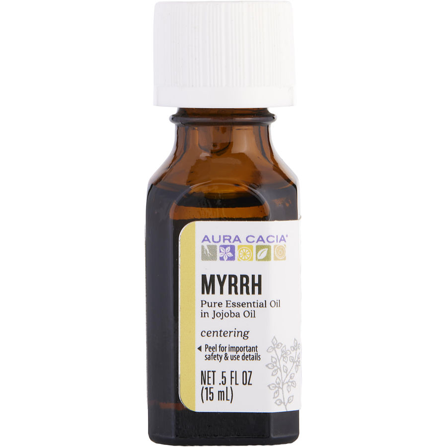 Picture of Aura Cacia 393616 0.5 oz Essential Myrrh in Jojoba Oil for Unisex