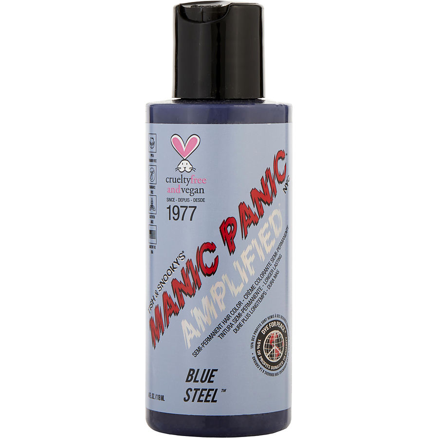 Picture of Manic Panic 390152 4 oz Amplified Formula Semi-Permanent Hair Color for Unisex, No.Blue Steel