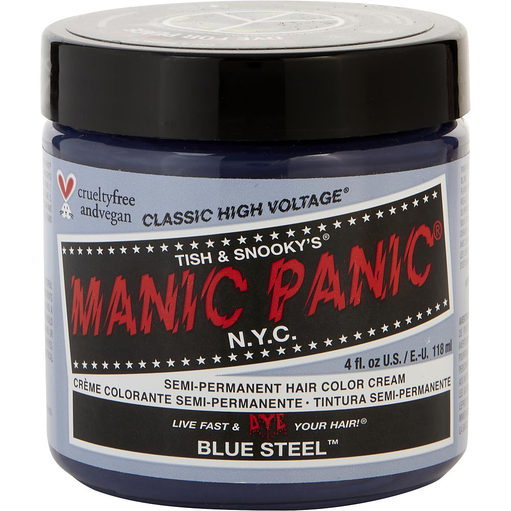 Picture of Manic Panic 390136 4 oz Unisex Manic Panic High Voltage Semi-Permanent Hair Color Cream - No.Blue Steel