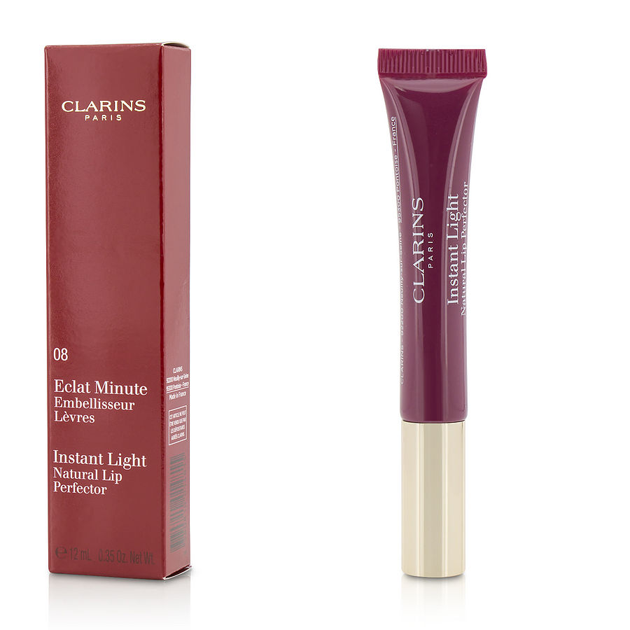 Picture of Clarins 286625 0.35 oz Eclat Minute Instant Light Natural Lip Perfector for Women - No.08 Plum Shimmer