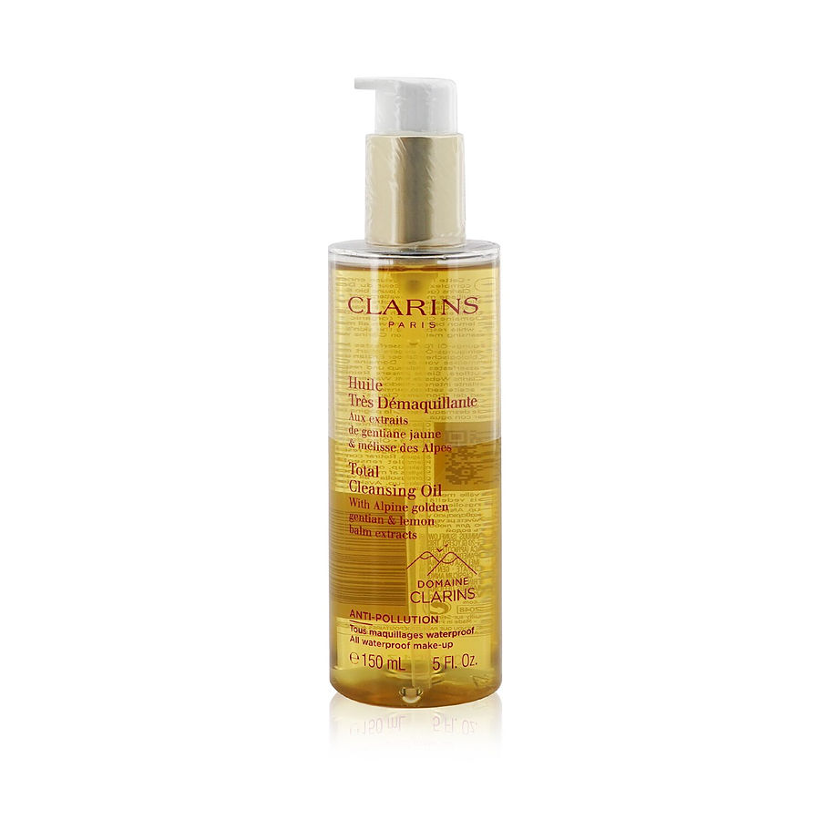 Picture of Clarins 390245 5 oz Total Cleansing Oil with Alpine Golden Gentian & Lemon Balm Extracts for All Waterproof Make-Up for Women