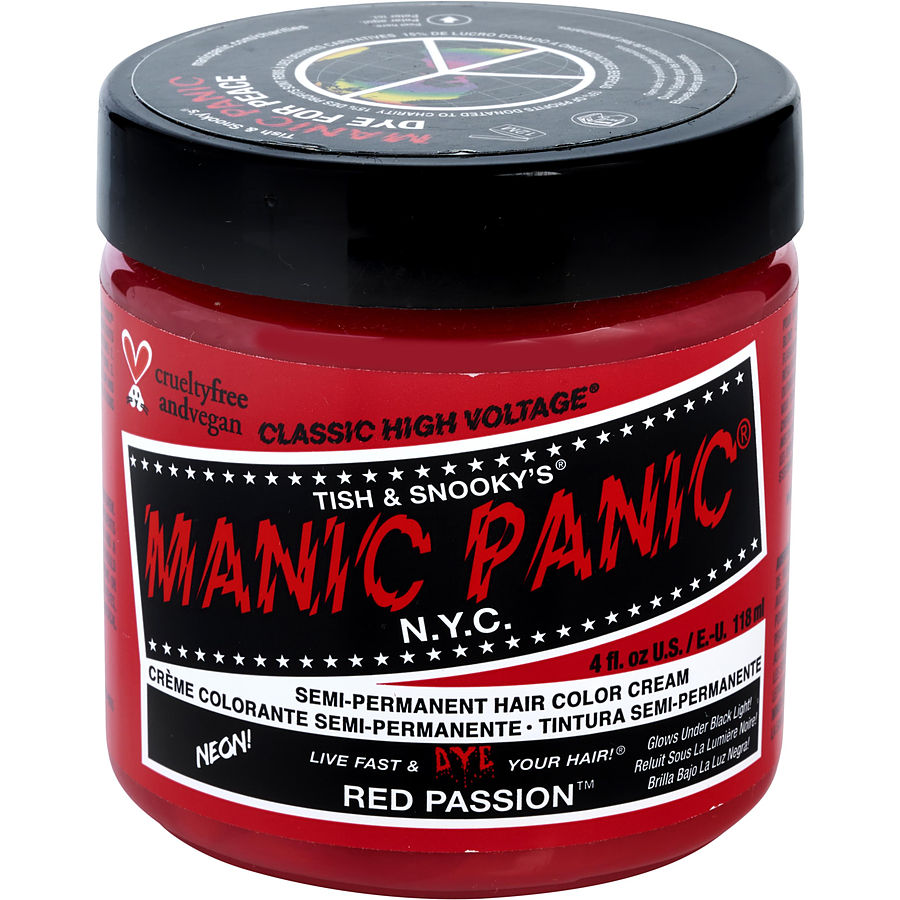 Picture of Manic Panic 390135 4 oz High Voltage Semi-Permanent Hair Color Cream for Unisex - No.Red Passion