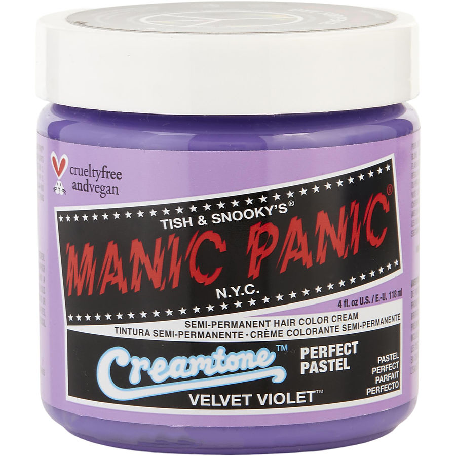 Picture of Manic Panic 390140 4 oz Creamtone Perfect Pastel Semi-Permanent Hair Color Cream for Unisex - No.Velvet Violet