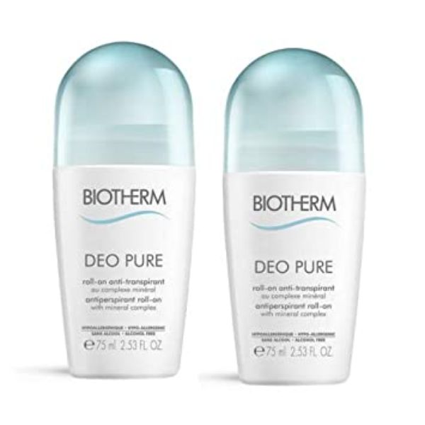 Picture of Biotherm 437724 2 x 75 ml Biotherm Deo Pure Roll On Duo Set for Women