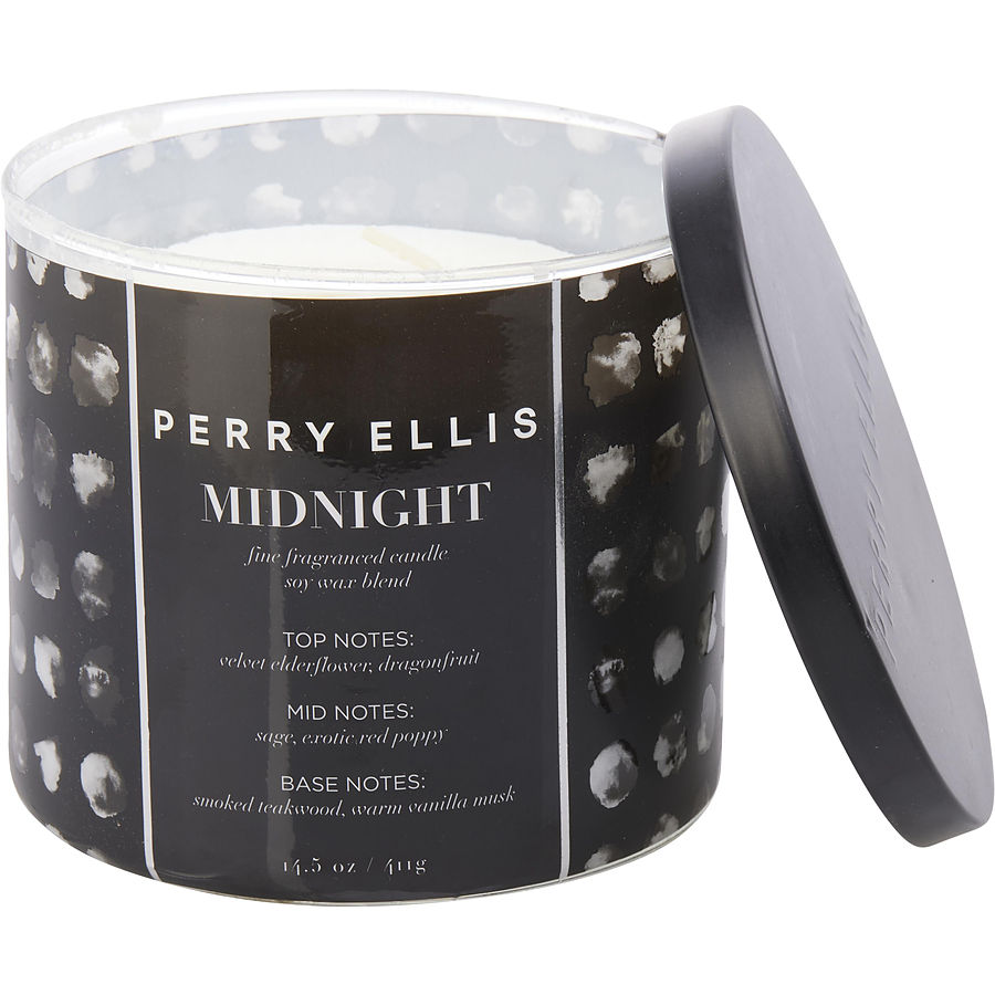 Picture of Perry Ellis 431817 14.5 oz Perry Ellis Midnight Candle for Unisex