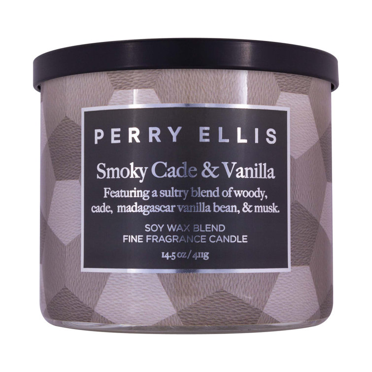 Picture of Perry Ellis Smoky Cade & Vanilla 438151 14.5 oz Scented Candle