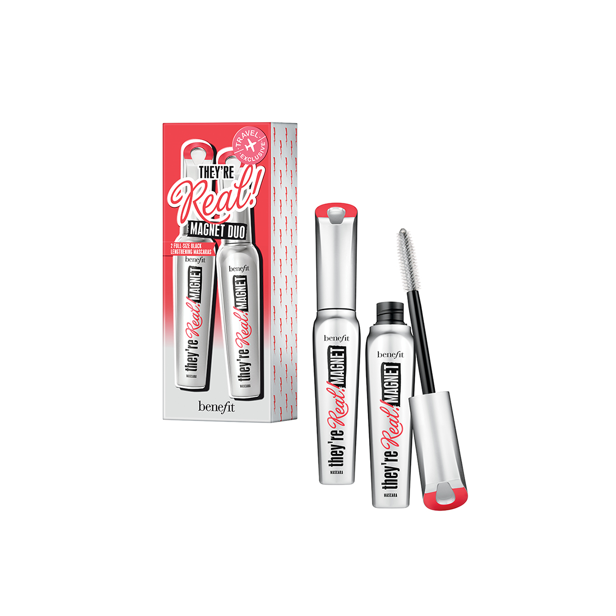 Picture of Benefit 441945 0.32 oz They Are Real Magnet Powerful Lifting & Lengthening Duo Mascara for Women&#44; Supercharged Black