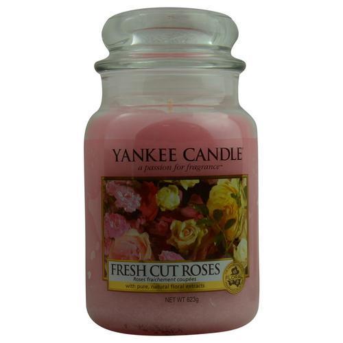 Picture of FragranceNet 275397 22 oz Yankee Candle Fresh Cut Roses Scented Jar - Large