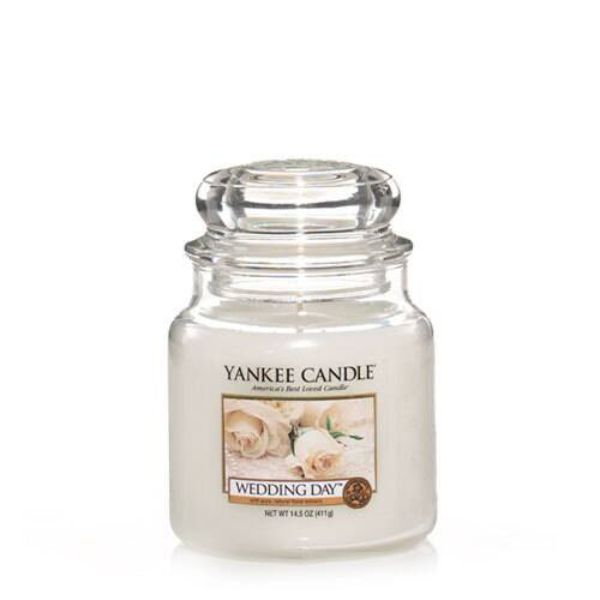 Picture of Yankee Candle 359854 14.5 oz Wedding Day Scented Medium Jar for Unisex, White