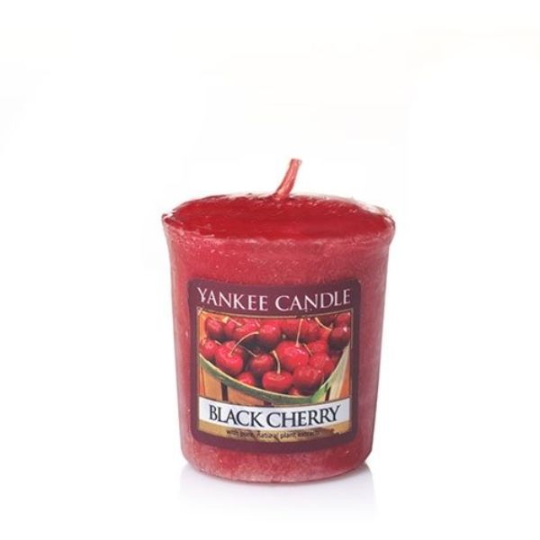 Picture of Yankee Candle 411321 1.75 oz Black Cherry Scented Votive Candle for Unisex, Red