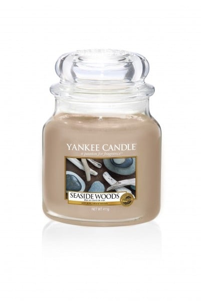 Picture of Yankee Candle 359973 14.5 oz Seaside Woods Scented Medium Jar for Unisex, Brown