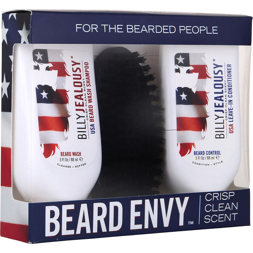 Picture of Billy Jealousy 458383 USA Beard Envy Kit Gift Set for Men
