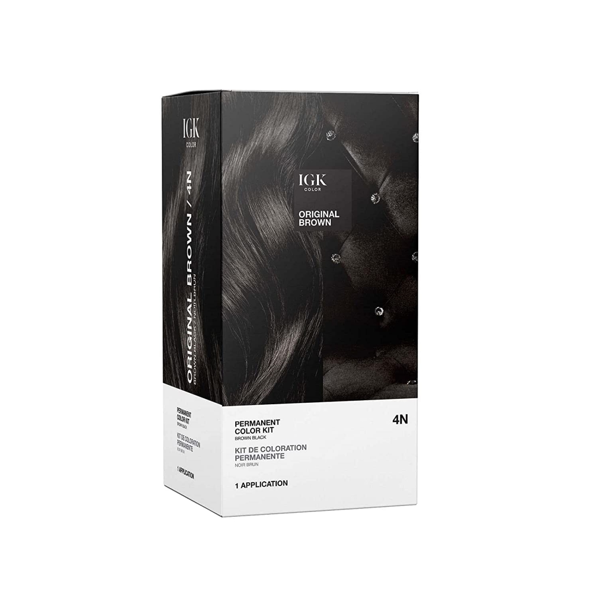 Picture of IGK 459839 Permanent Color Kit - 4N Original Brown for Unisex - Dark Natural Brown