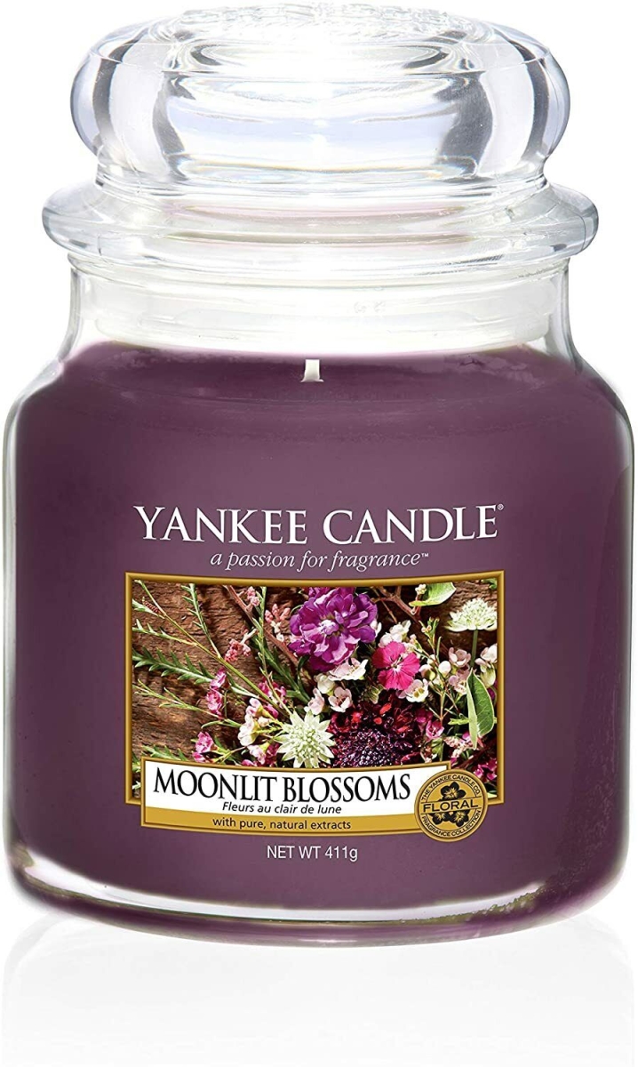 Picture of Yankee Candle 360001 14.5 oz Moonlight Blossoms Unisex Scented Medium Jar Candle