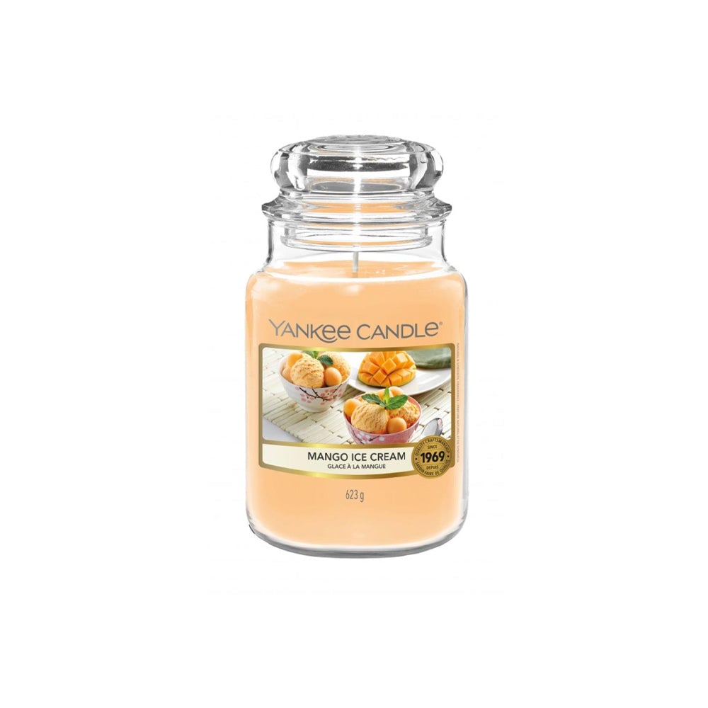 Picture of Yankee Candle 440227 22 oz Mango Ice Cream Unisex Scented Large Jar Candle