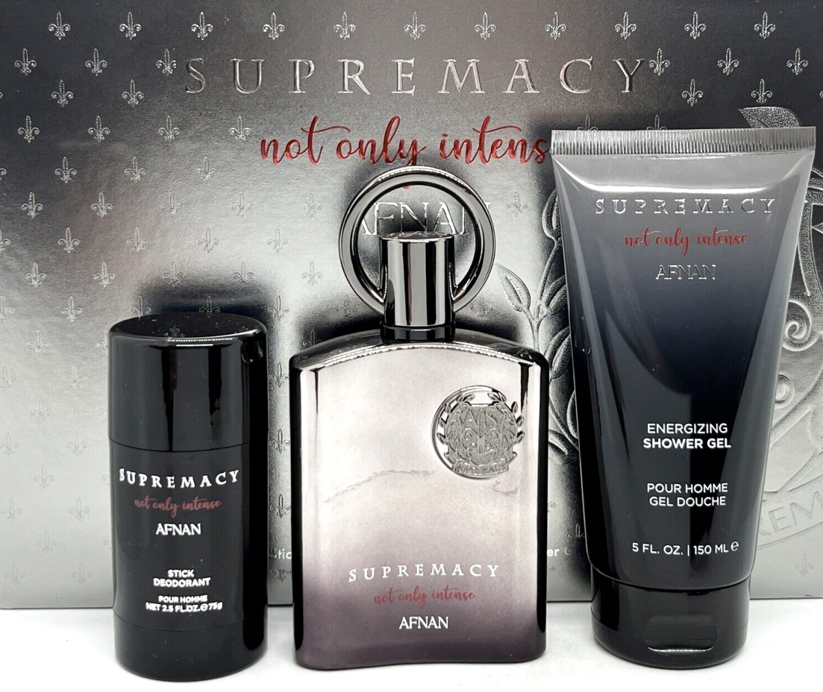 Picture of Afnan Perfumes 470993 Afnan Supremacy Not Only Intense Gift Set for Mens