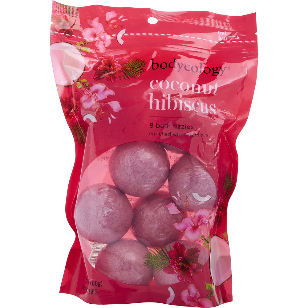 Picture of Bodycology 465584 2.1 oz Coconut Hibiscus Bath Fizzies&#44; 8 Count
