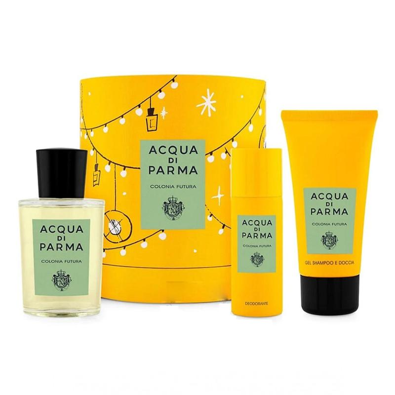 Picture of Acqua di Parma 375923 Eau De Cologne Spray 3.4 oz&#44; Deodorant Spray 1.7 oz & Hair & Body Shower Gel 2.5 oz Colonia Futura Gift Set