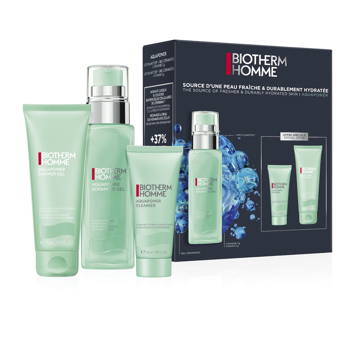 Picture of Biotherm 487525 Men Gift Set - 3 Piece