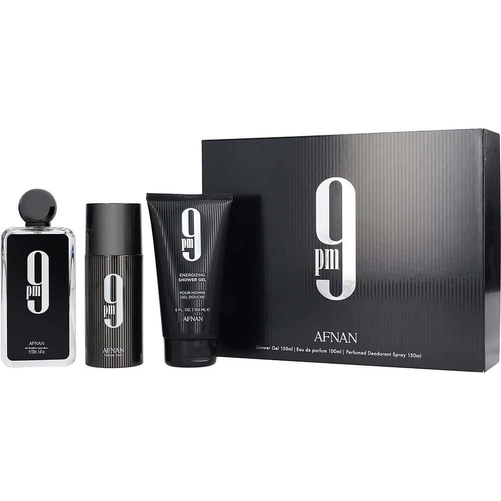 Picture of Afnan Perfumes 496011 3 Piece Afnan 9 PM Fragrance Gift Set for Men