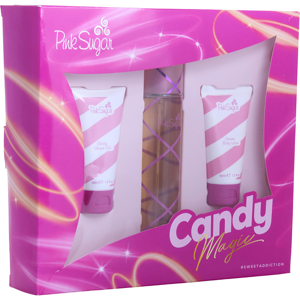 Picture of Aquolina 417403 3 Piece Pink Sugar Gift Set for Women