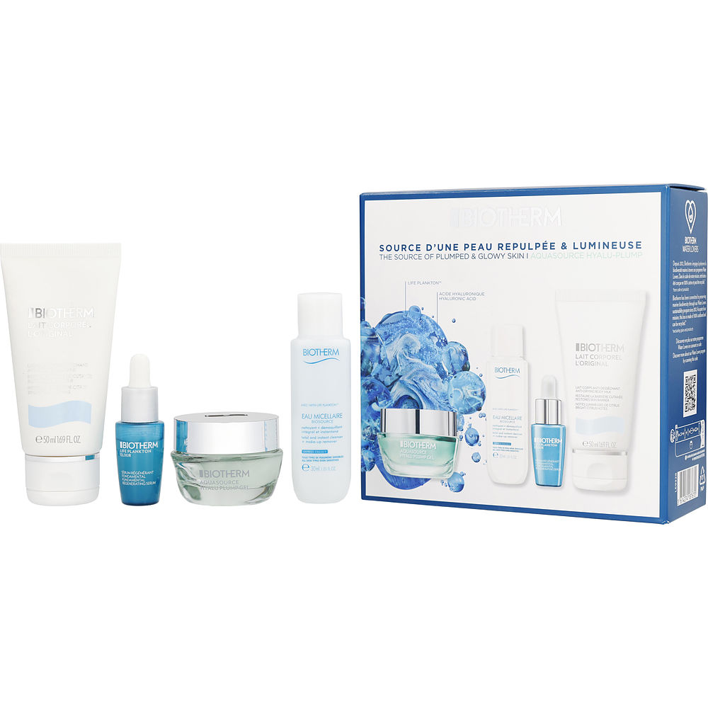 Picture of Biotherm 486200 4 Piece Aquasource Hyalu Plump Gel Gift Set for Unisex