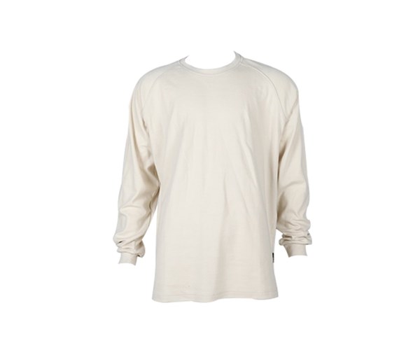 Mens Crew Neck T-Shirt, Sand - Large