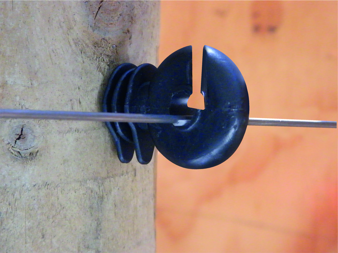 817201 Ring Screw In Insulator - Black